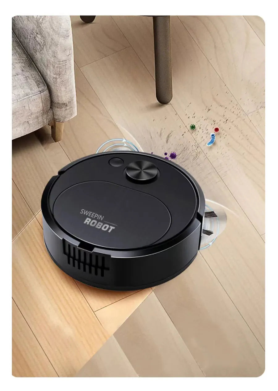 NOVO Aspirador de pó robô USB 3 em 1, inteligente, sem fio, 1500Pa, limpeza e varredura de piso para escritório doméstico