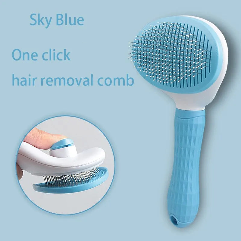 Escova de pelos para cães e gatos, pente para gatos, escova removedora de pelos para cães, gatos, filhotes e gatinhos, ferramentas de higiene, acessórios para cães e suprimentos para animais de estimação