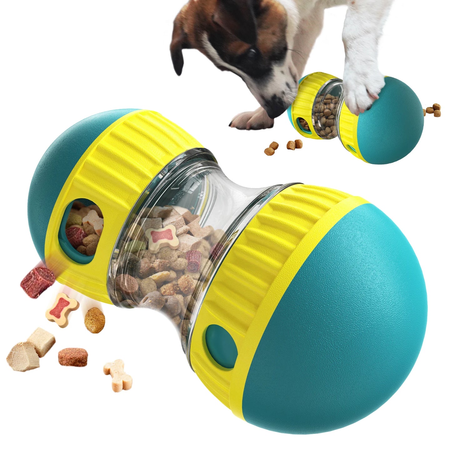 Distribuidor de petiscos para cães de pequeno, médio e grande porte, brinquedo interativo para treinamento de QI em ambientes internos, produto para Labrador e Chihuahua