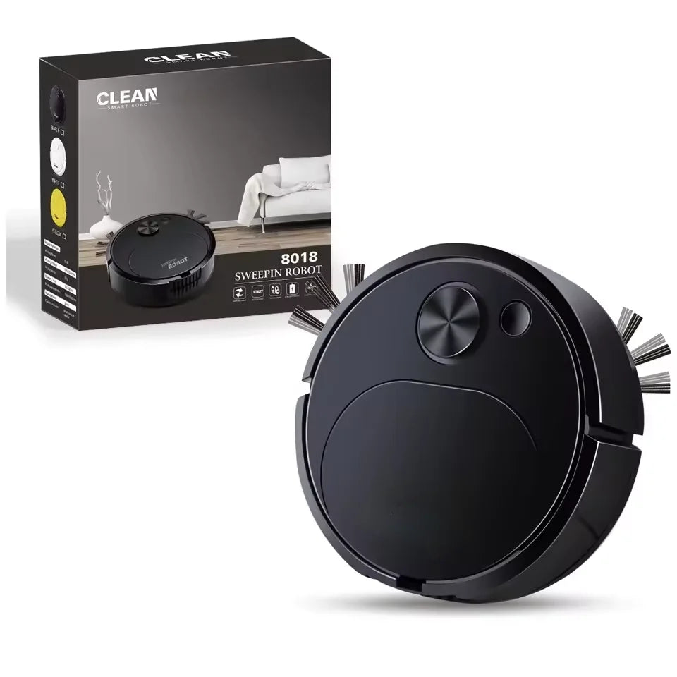 NOVO Aspirador de pó robô USB 3 em 1, inteligente, sem fio, 1500Pa, limpeza e varredura de piso para escritório doméstico