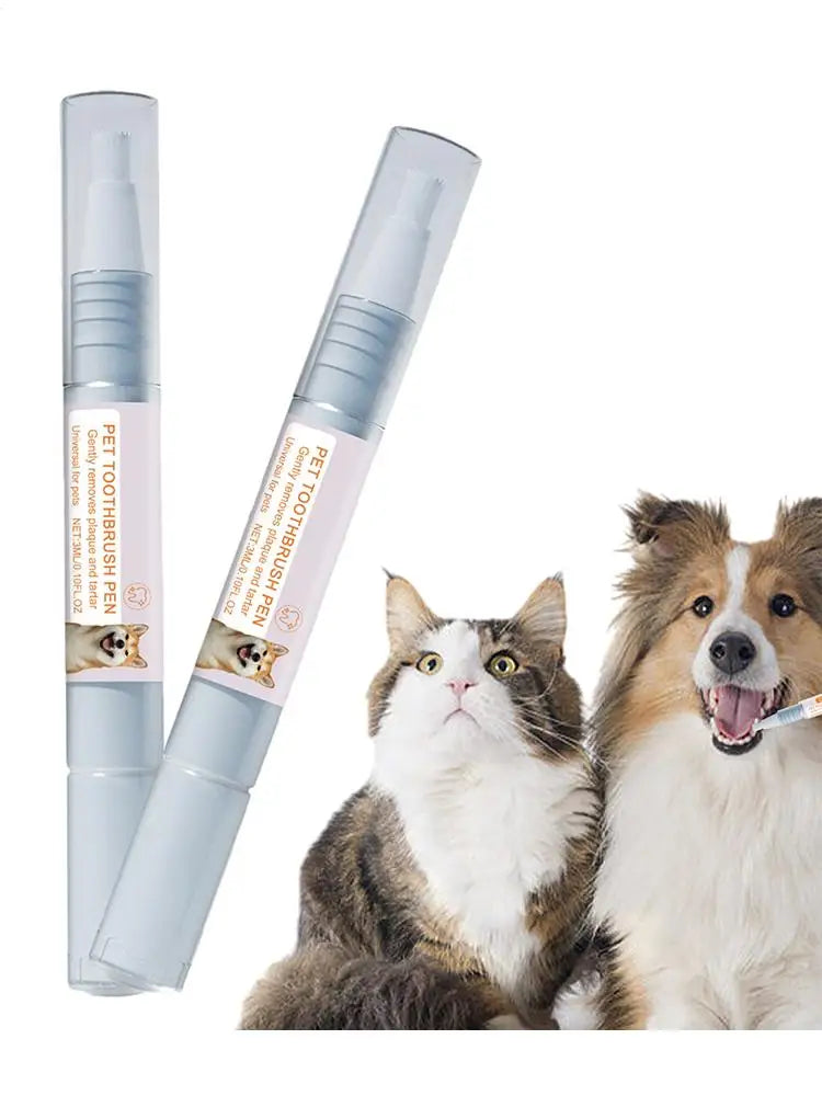 Caneta para limpeza de dentes de animais de estimação Caneta dental para animais de estimação Caneta para escova de dentes de cachorro Caneta refrescante para clareamento de dentes de gato Suprimentos para animais de estimação