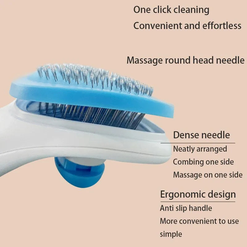 Escova de pelos para cães e gatos, pente para gatos, escova removedora de pelos para cães, gatos, filhotes e gatinhos, ferramentas de higiene, acessórios para cães e suprimentos para animais de estimação