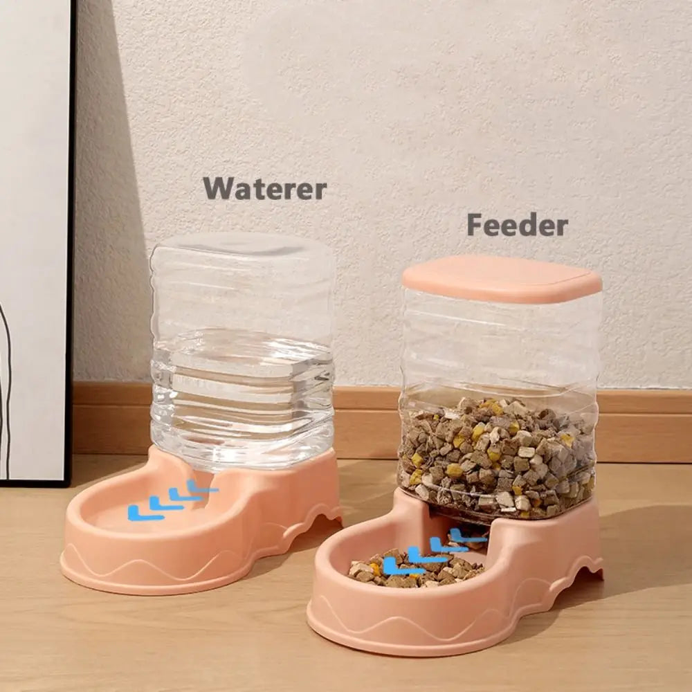 Alimentador para animais de estimação de 3,8L em PP, fonte de água para animais de estimação, tigela para beber, alimentador automático para animais de estimação, grande dispensador de comida para cães e gatos