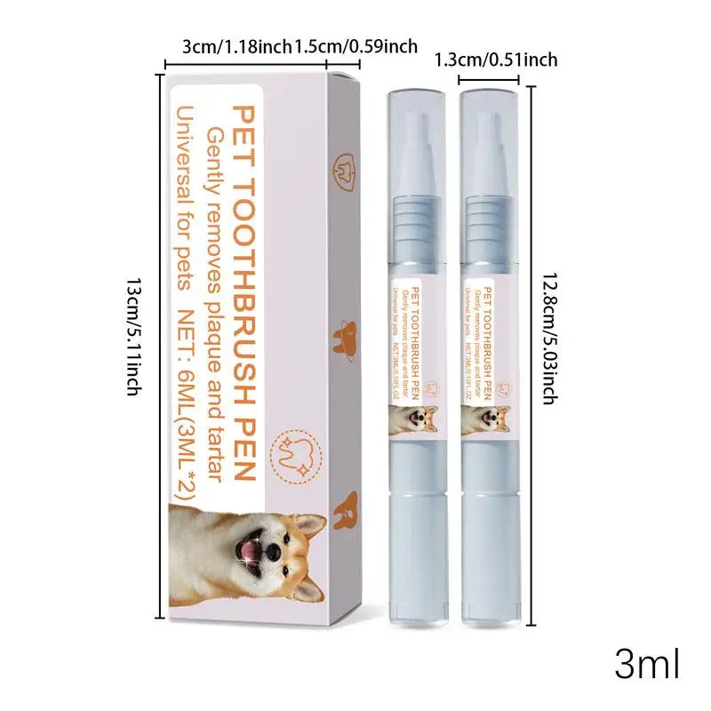 Caneta para limpeza de dentes de animais de estimação Caneta dental para animais de estimação Caneta para escova de dentes de cachorro Caneta refrescante para clareamento de dentes de gato Suprimentos para animais de estimação