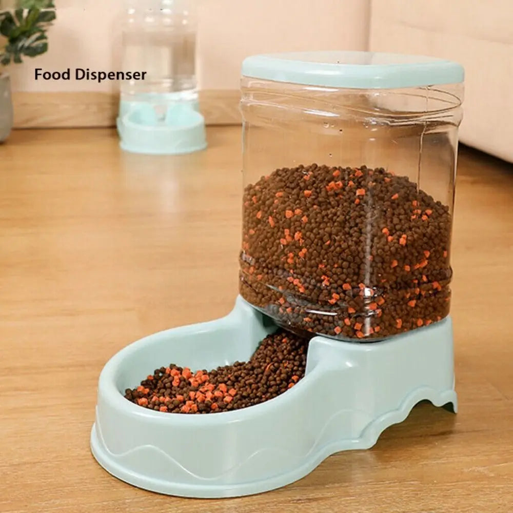 Alimentador para animais de estimação de 3,8L em PP, fonte de água para animais de estimação, tigela para beber, alimentador automático para animais de estimação, grande dispensador de comida para cães e gatos
