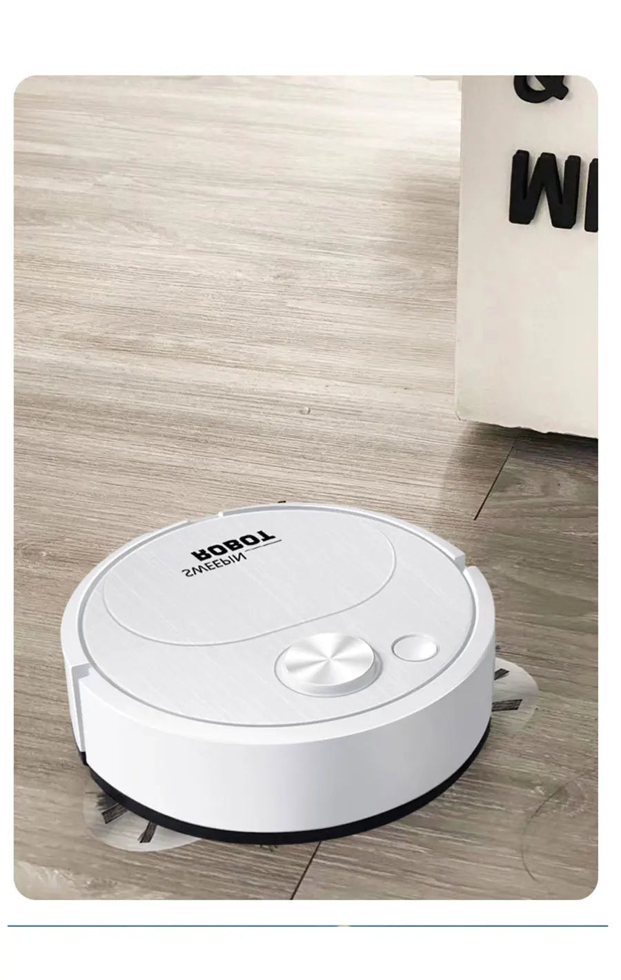 NOVO Aspirador de pó robô USB 3 em 1, inteligente, sem fio, 1500Pa, limpeza e varredura de piso para escritório doméstico