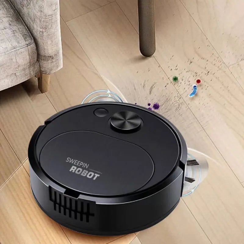 NOVO Aspirador de pó robô USB 3 em 1, inteligente, sem fio, 1500Pa, limpeza e varredura de piso para escritório doméstico
