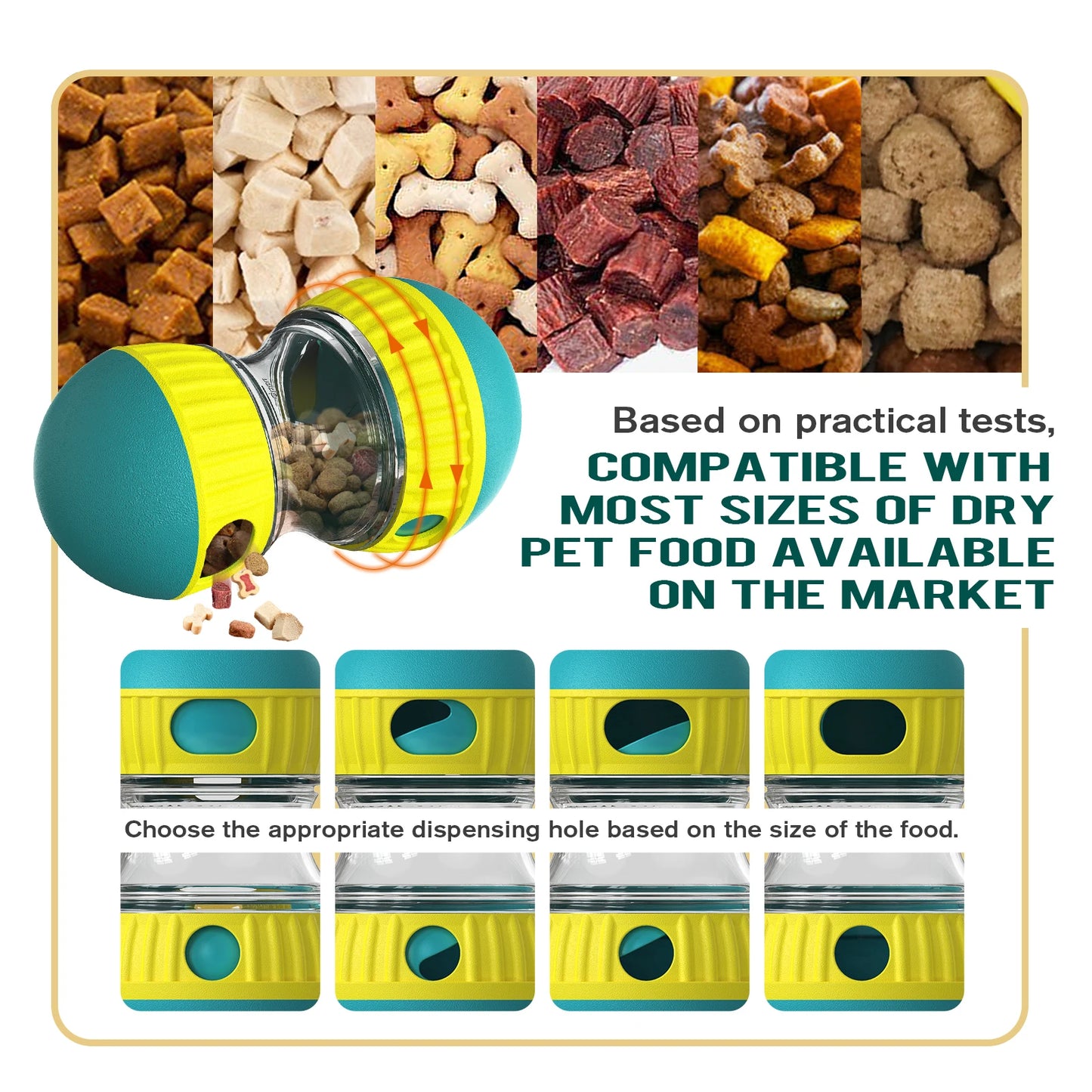 Distribuidor de petiscos para cães de pequeno, médio e grande porte, brinquedo interativo para treinamento de QI em ambientes internos, produto para Labrador e Chihuahua