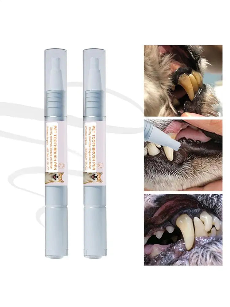 Caneta para limpeza de dentes de animais de estimação Caneta dental para animais de estimação Caneta para escova de dentes de cachorro Caneta refrescante para clareamento de dentes de gato Suprimentos para animais de estimação