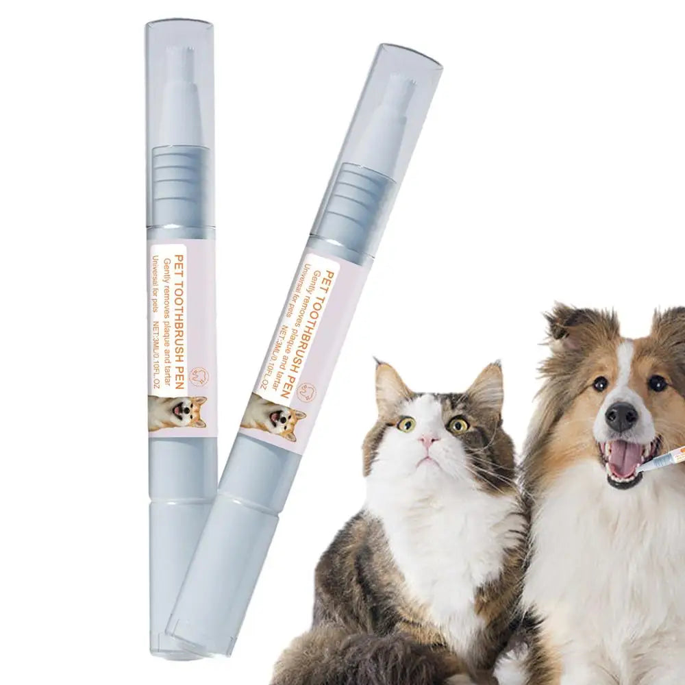 Caneta para limpeza de dentes de animais de estimação Caneta dental para animais de estimação Caneta para escova de dentes de cachorro Caneta refrescante para clareamento de dentes de gato Suprimentos para animais de estimação