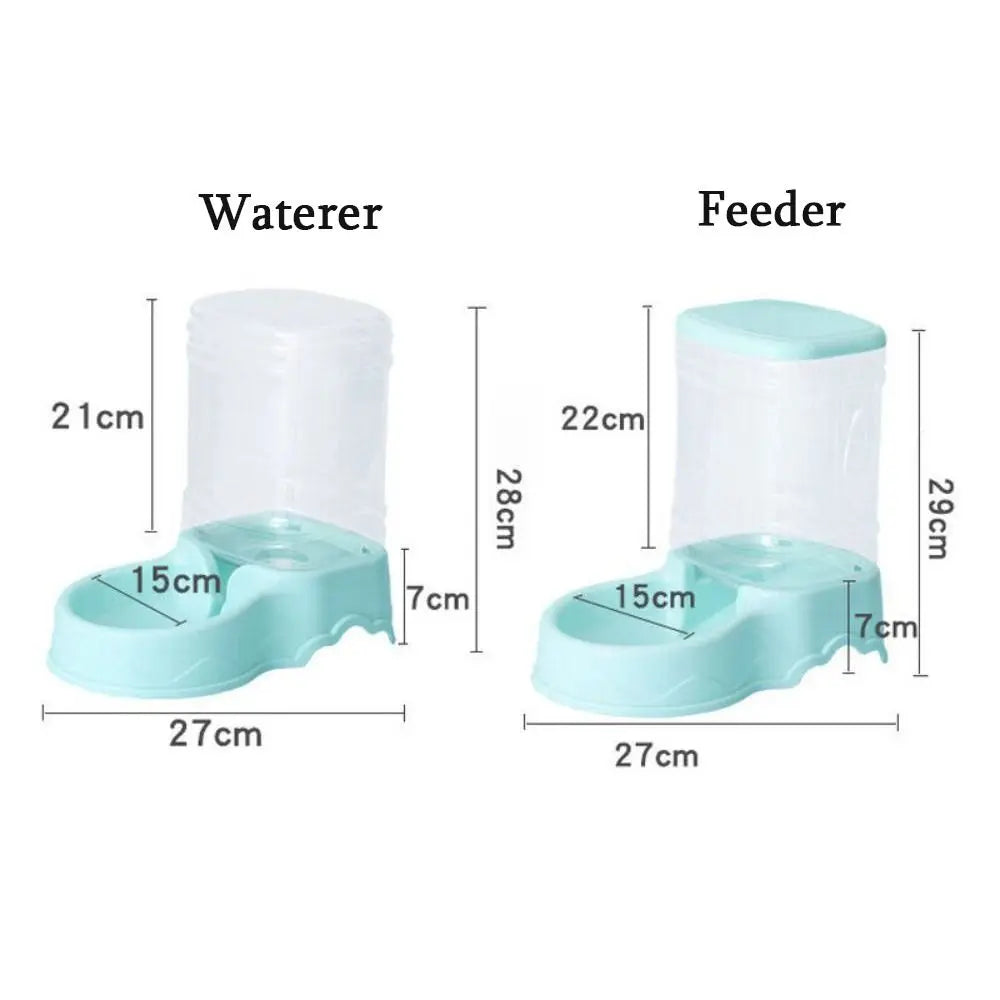 Alimentador para animais de estimação de 3,8L em PP, fonte de água para animais de estimação, tigela para beber, alimentador automático para animais de estimação, grande dispensador de comida para cães e gatos