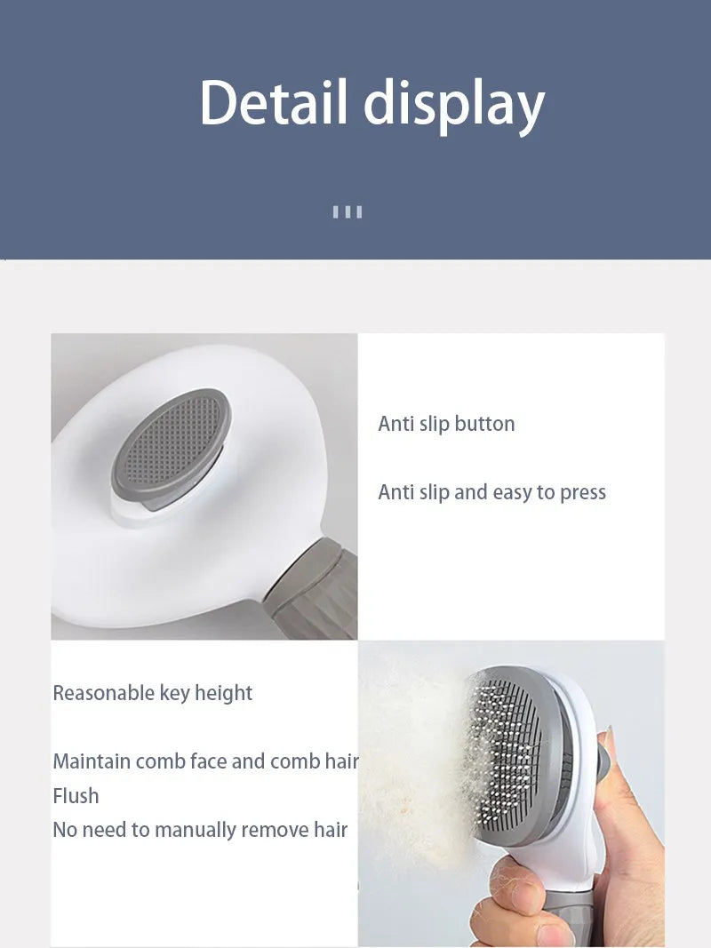 Escova de pelos para cães e gatos, pente para gatos, escova removedora de pelos para cães, gatos, filhotes e gatinhos, ferramentas de higiene, acessórios para cães e suprimentos para animais de estimação