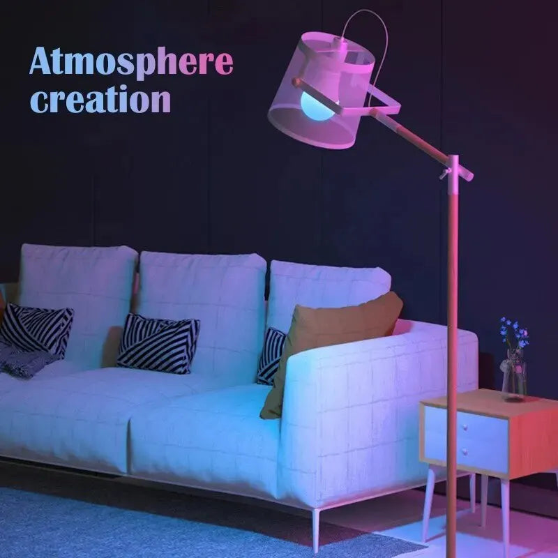 Lâmpada LED multicolorida E27 220V RGB de 16 cores, iluminação doméstica regulável, controle remoto de 24 teclas, lâmpada inteligente, luz ambiente