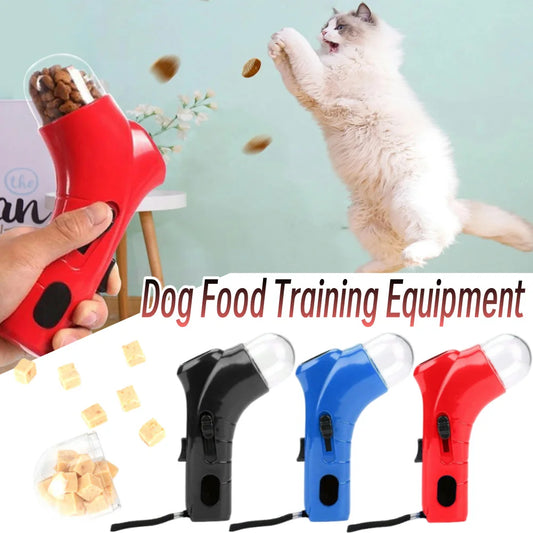 Equipamento de treinamento para alimentação de animais de estimação, dispensador interativo de alimentos, lançador de armas, lançador de petiscos para cães e gatos, treinamento de exercícios