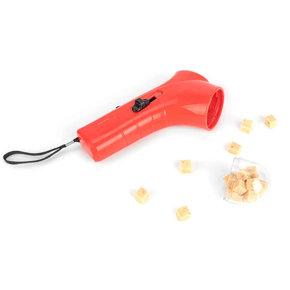 Equipamento de treinamento para alimentação de animais de estimação, dispensador interativo de alimentos, lançador de armas, lançador de petiscos para cães e gatos, treinamento de exercícios