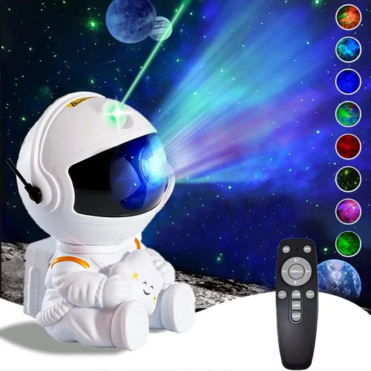 Projetor de estrelas Galaxy Night LightQ Astronauta Projetor espacial Estrelado Nebulosa Teto Lâmpada LED para quarto Casa Decoração Presente para crianças