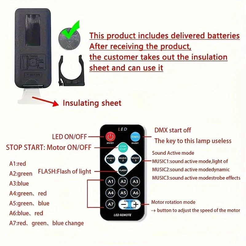 Lâmpada projetora de galáxia com céu estrelado, luz noturna LED com controle remoto, som ativo, carregamento USB de 5 V, 7 modos para decoração de festa de quarto infantil