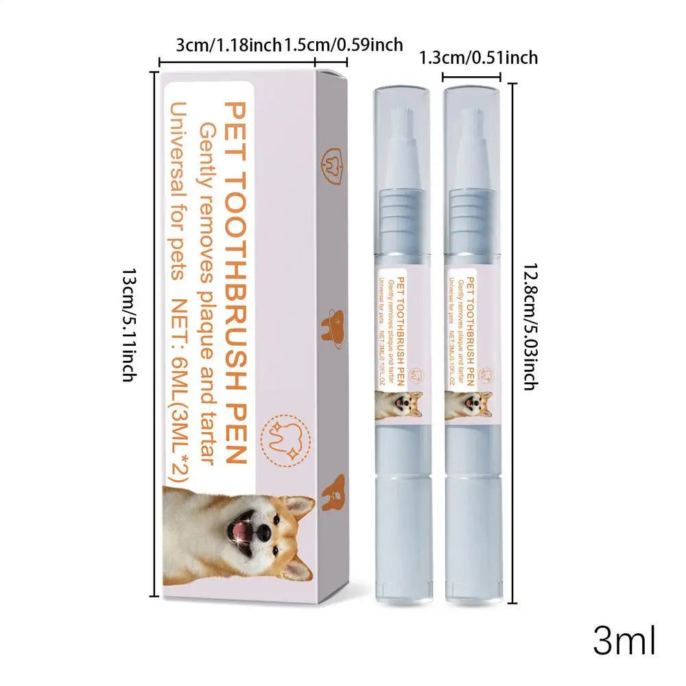 Caneta para limpeza de dentes de animais de estimação Caneta dental para animais de estimação Caneta para escova de dentes de cachorro Caneta refrescante para clareamento de dentes de gato Suprimentos para animais de estimação