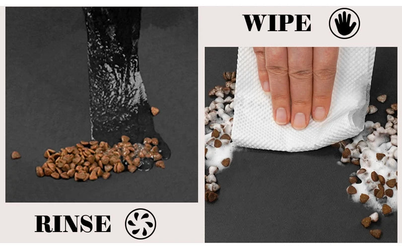 Tapete de mesa para alimentação de animais de estimação, , para tigela de comida e água, com revestimento de borracha à prova d'água, tapete de água de secagem rápida para cães e gatos