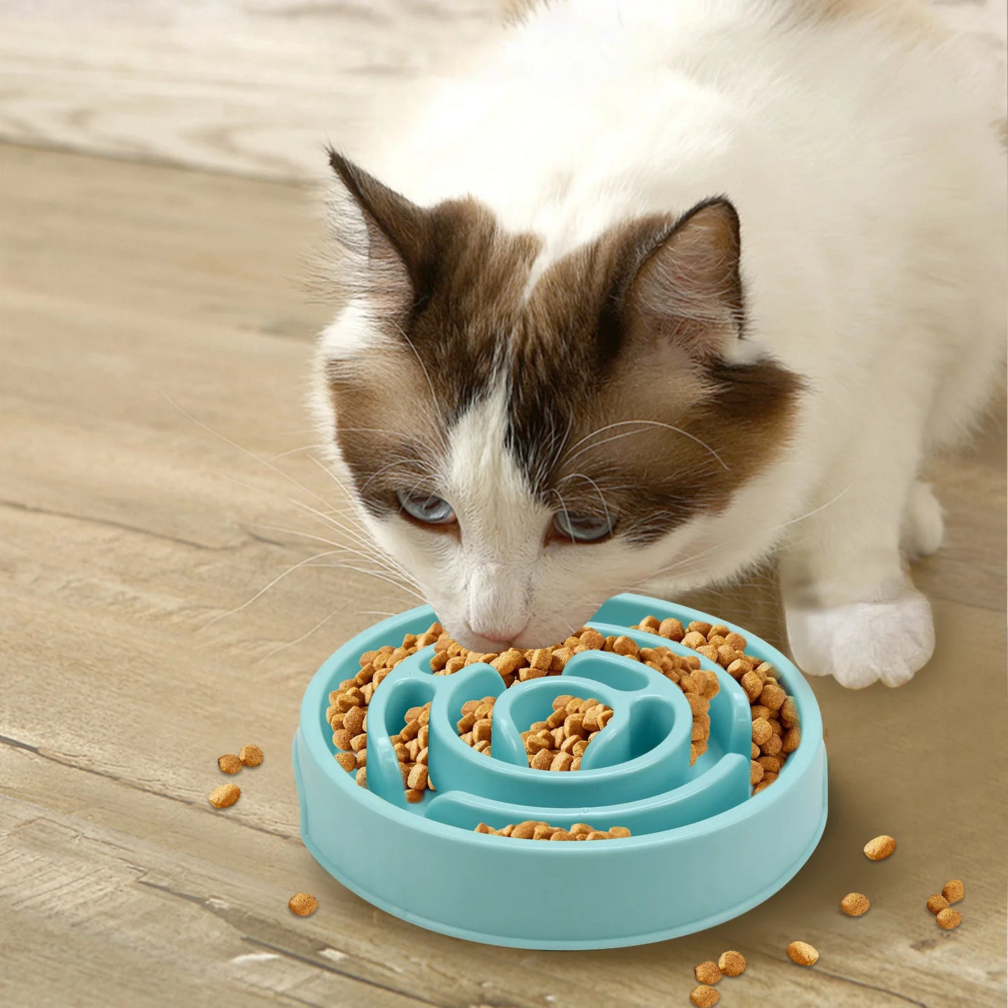 Tigela para comida lenta para animais de estimação - antiderrapante e durável - adequada para animais de estimação de todos os tamanhos