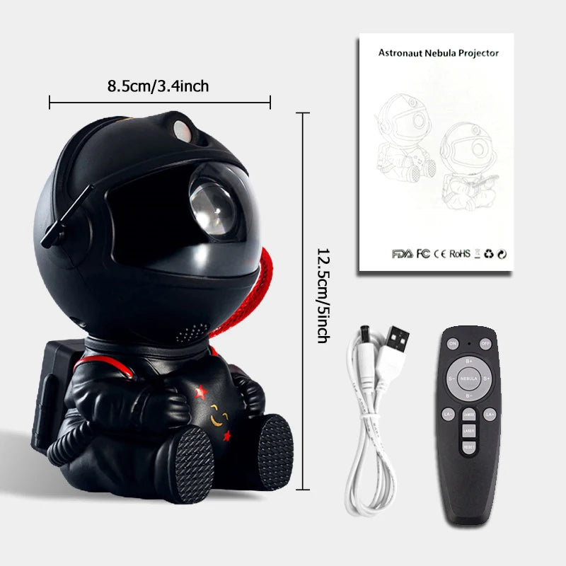 Projetor de estrelas Galaxy Night LightQ Astronauta Projetor espacial Estrelado Nebulosa Teto Lâmpada LED para quarto Casa Decoração Presente para crianças