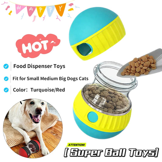Distribuidor de petiscos para cães de pequeno, médio e grande porte, brinquedo interativo para treinamento de QI em ambientes internos, produto para Labrador e Chihuahua