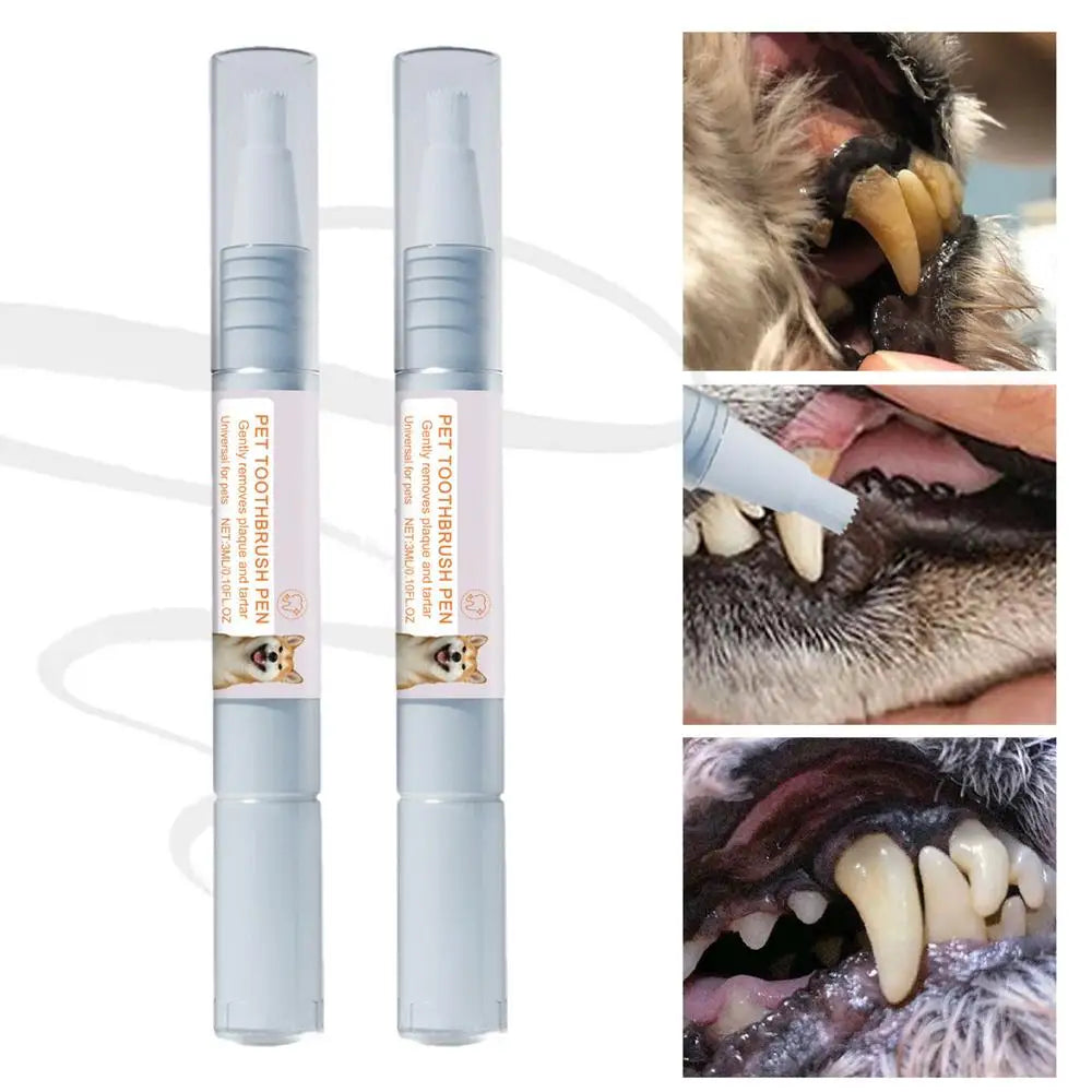 Caneta para limpeza de dentes de animais de estimação Caneta dental para animais de estimação Caneta para escova de dentes de cachorro Caneta refrescante para clareamento de dentes de gato Suprimentos para animais de estimação