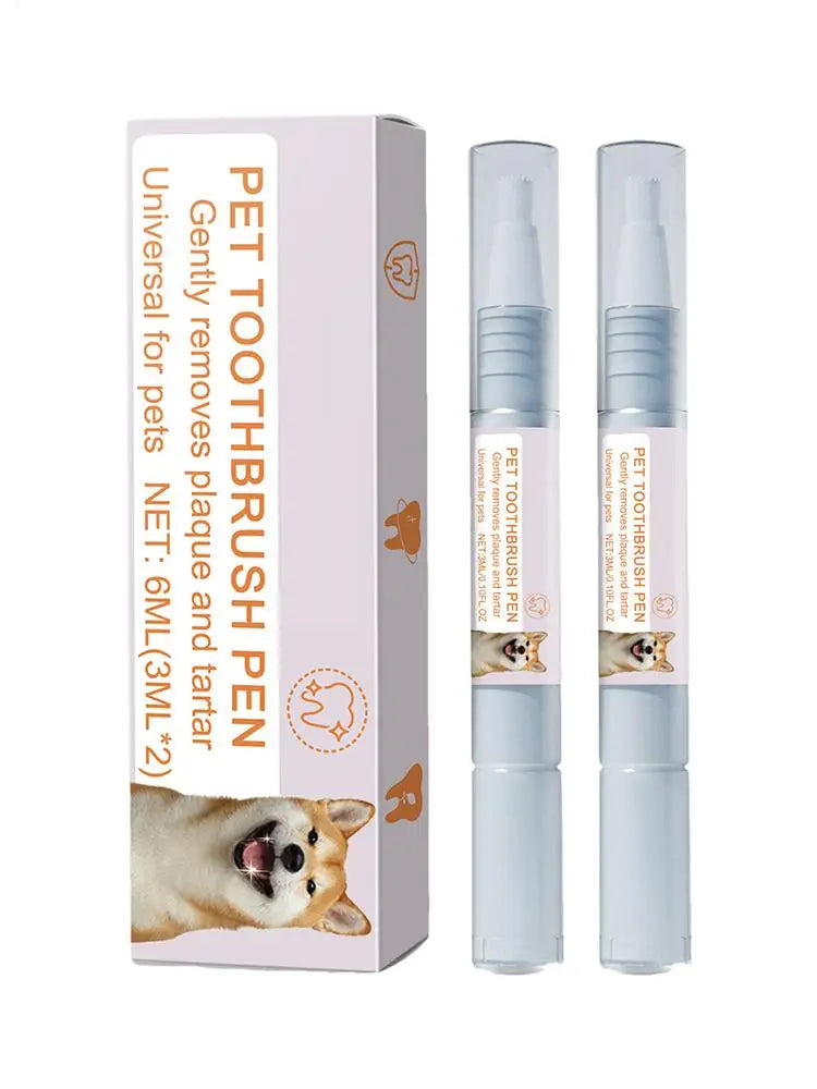Caneta para limpeza de dentes de animais de estimação Caneta dental para animais de estimação Caneta para escova de dentes de cachorro Caneta refrescante para clareamento de dentes de gato Suprimentos para animais de estimação