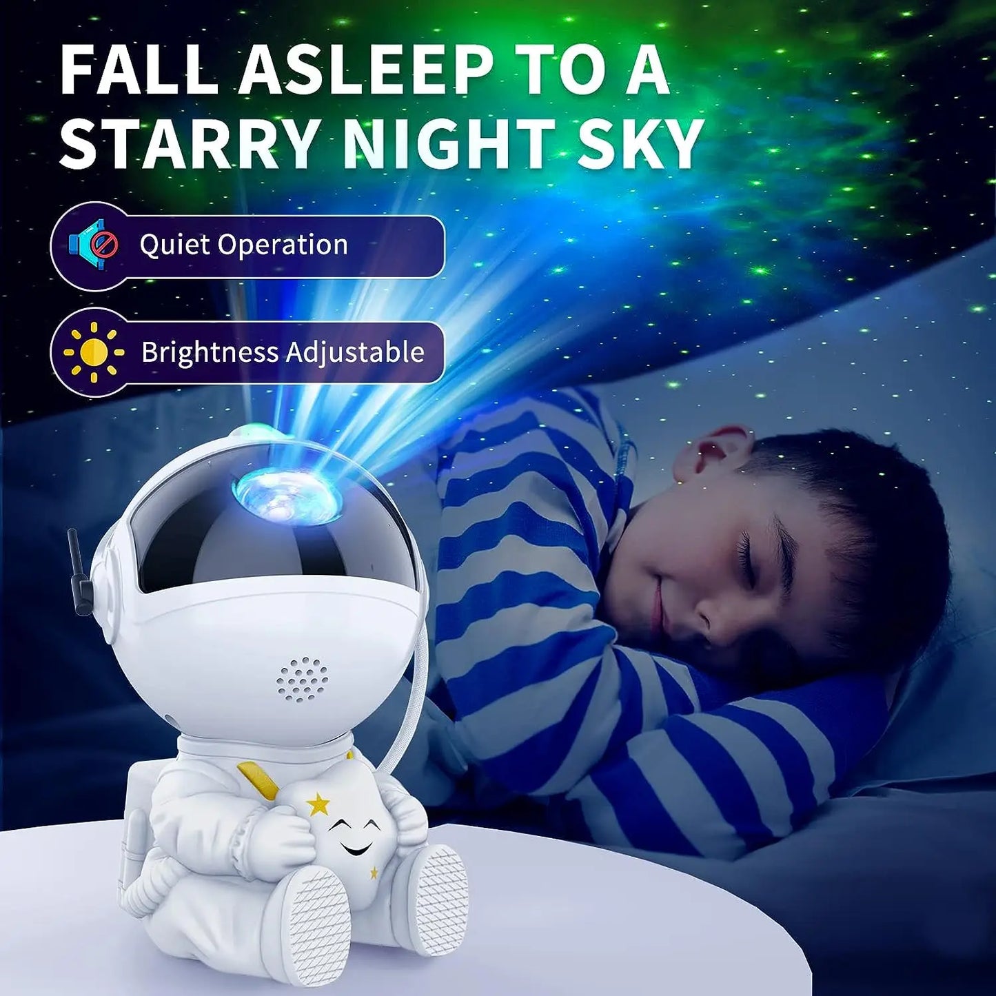 Projetor de estrelas Galaxy Night LightQ Astronauta Projetor espacial Estrelado Nebulosa Teto Lâmpada LED para quarto Casa Decoração Presente para crianças