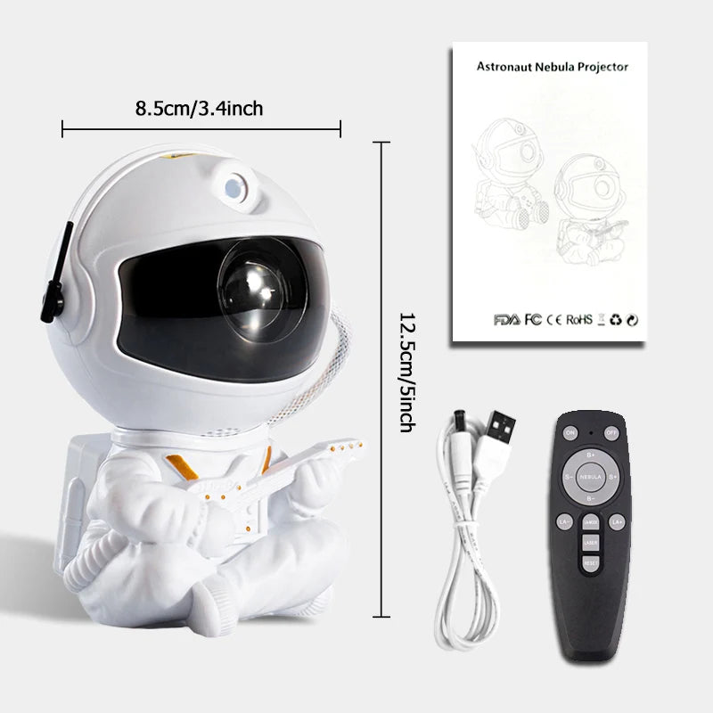 Projetor de estrelas Galaxy Night LightQ Astronauta Projetor espacial Estrelado Nebulosa Teto Lâmpada LED para quarto Casa Decoração Presente para crianças