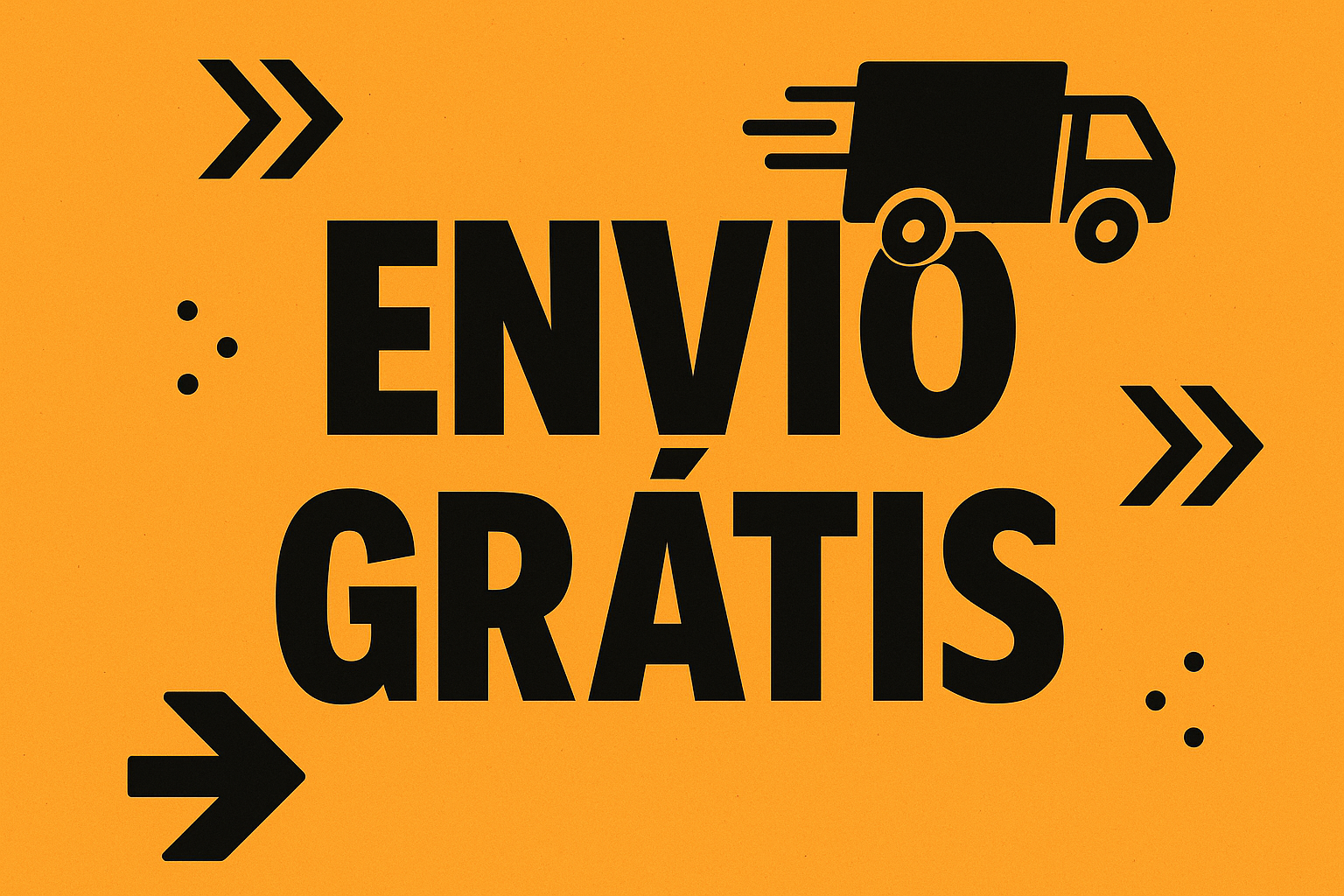 faz um banner MUITO chamativo a dizer que o envio e gratis  faz o bunner com preto e laranja claro